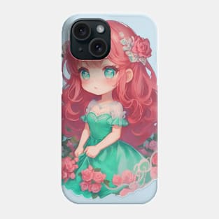 Mermaid Girl with Roses Phone Case