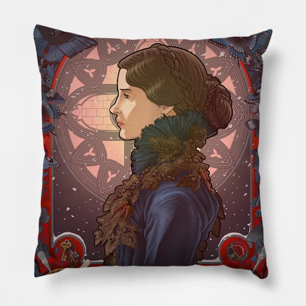 Crimson Peak (flesh) Pillow by mudron