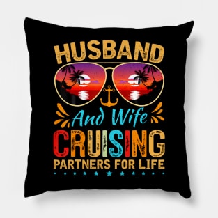 Husband Wife Cruising 2024 Cruise Vacation Couples Trip Pillow