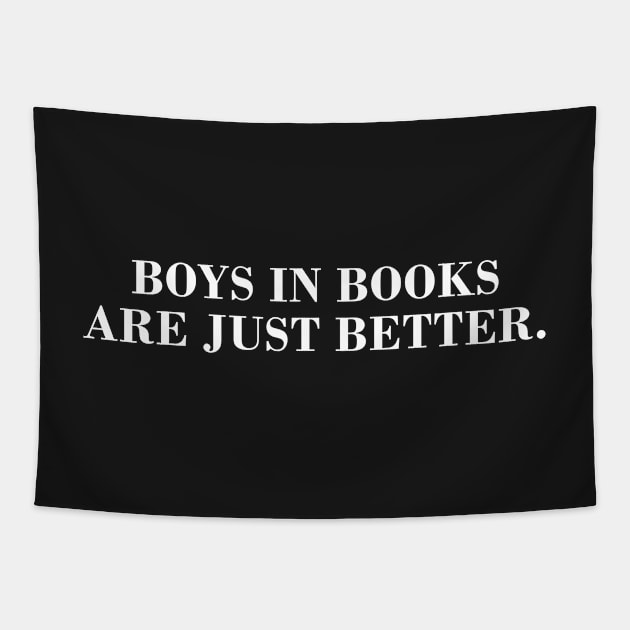 Boys in Books are Just Better Tapestry by CityNoir