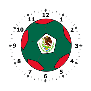 mexican flag clock T-Shirt