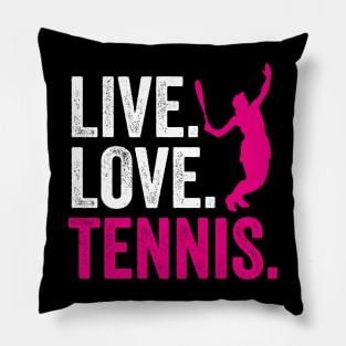 Live Love Tennis Pillow