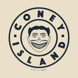 Coney Island, New York - Steeplechase Face Circle T-Shirt