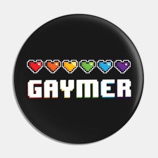 Gaymer the Gay Retro Games T-shirt Pin