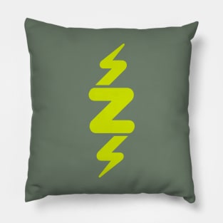 Letter Z Striking Power Bolt Lightning Bolt Pillow