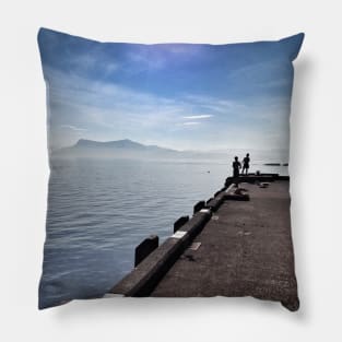 The Pier at Armadale, Isle of Skye, Scotland Pillow