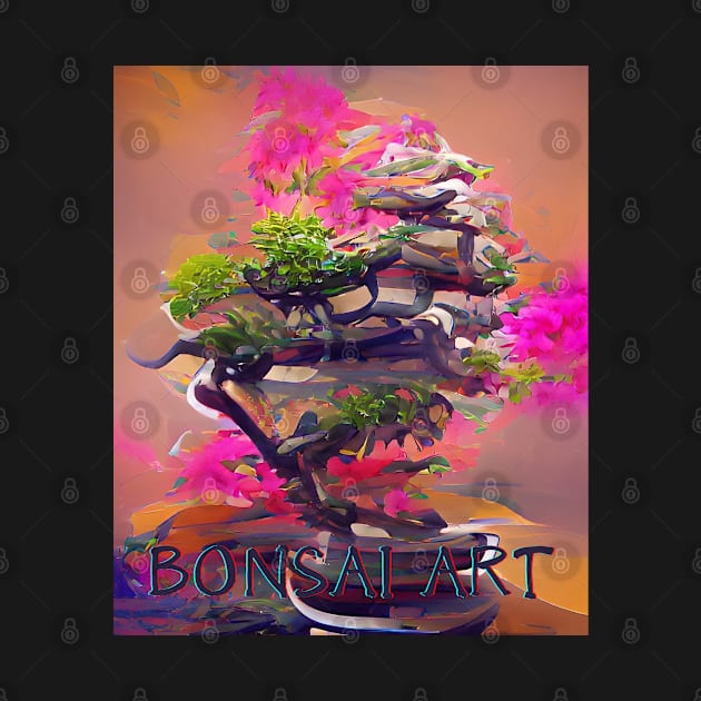 Bonsai Art, Colorful Algoart by TheFatWizard