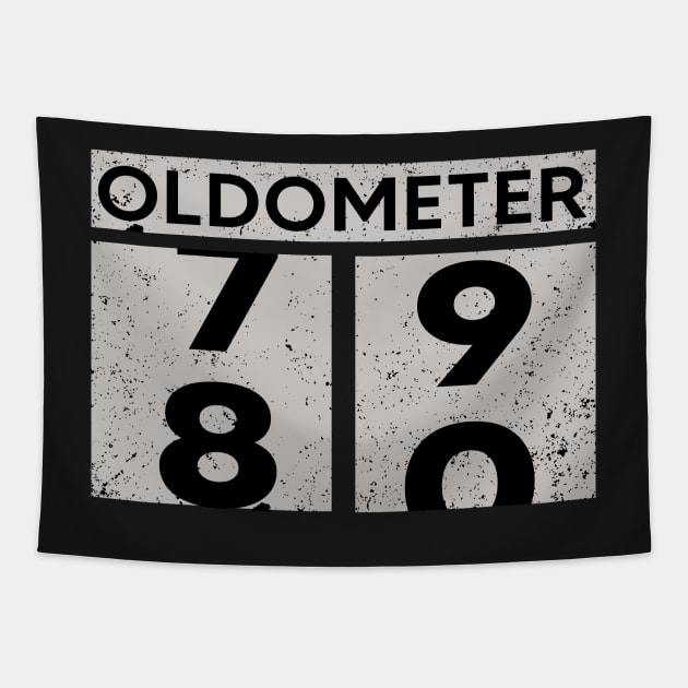 Oldometer 79-80 | 80th Birthday Gift Tapestry by TEEPHILIC