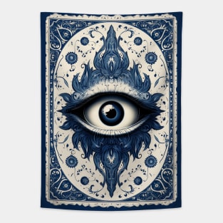 Evil Eye Tarot Card Tapestry