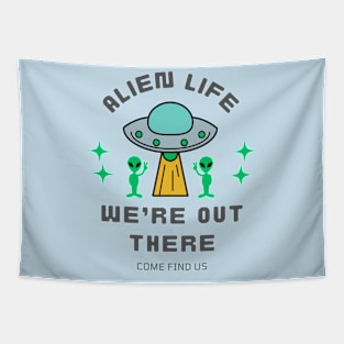 Alien Life We're Out There Tapestry