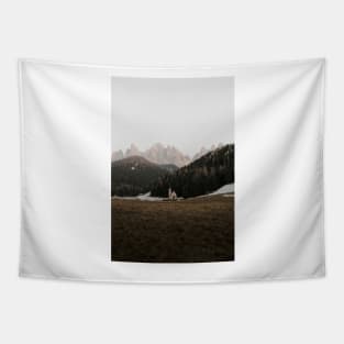 Majestic Peak: A Photograph of a Snow-Capped Mountain Tapestry