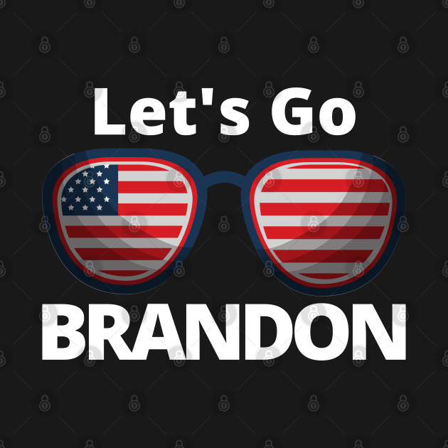 Disover Let's Go Brandon USA Flag Funny Men Women Impeach - Lets Go Brandon Usa Flag Funny Meme - T-Shirt