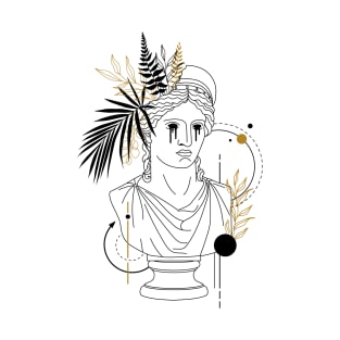 Hera (Juno). Creative Illustration In Geometric And Line Art Style T-Shirt