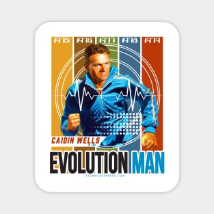 Evolution Man 1970s Magnet