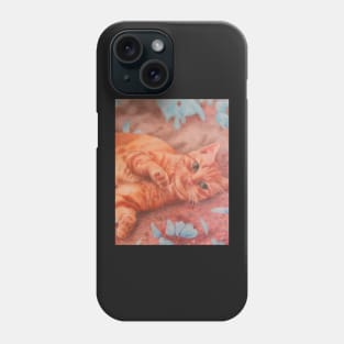 Butterfly Cat Colored Pencil Phone Case