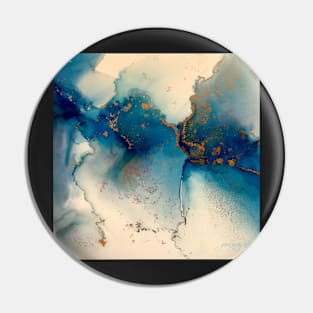 Blues Abstract Pin