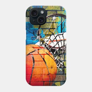 Basketball art print swoosh 107- Basketball artist design Phone Case