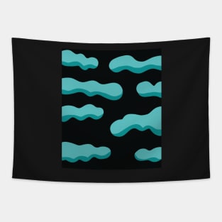 Simple illustration of blue clouds Tapestry