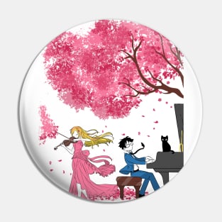 The Violinist and the Pianist Pin