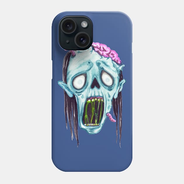 Halloween  Scary Zombie Face Phone Case by holidaystore