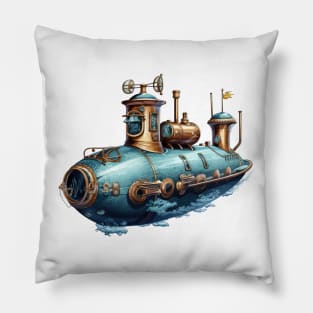 Vintage Submarine Pillow