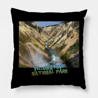 Yellowstone National Park - Lower Falls of the Yellowstone River Pillow