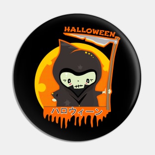 Cartoon grim reaper. Pin