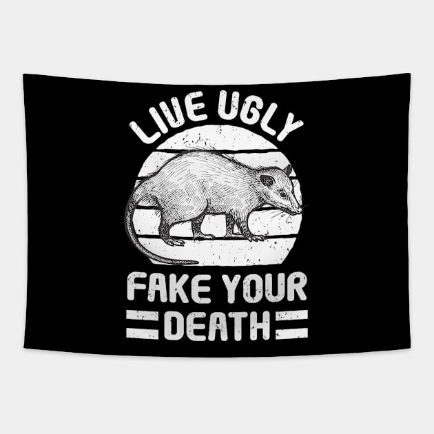 Rats Opossum Live Ugly Fake Your Death Rodents Tapestry by Print-Dinner