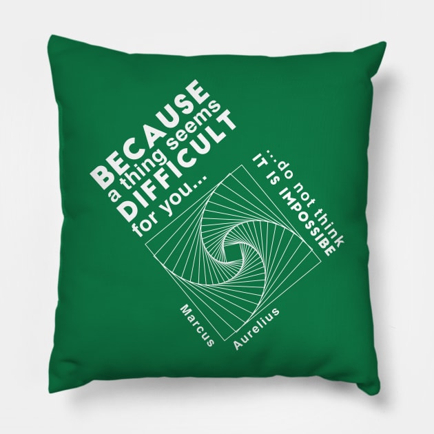 Marcus Aurelius quote Pillow by emma17