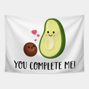 You complete me T Shirt- Avocado Couple-Valentines Day Gift Tapestry