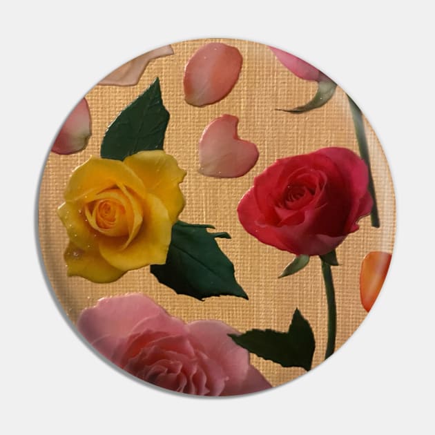 Rose Collage Pin by courtneylgraben