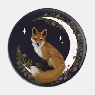 Thistle Moon Fox Pin