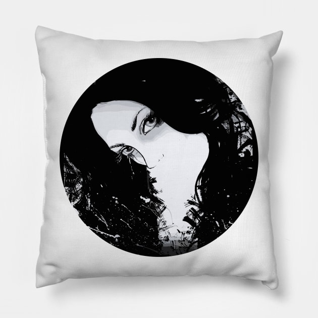 Monochromatic | Latina Art Pillow by JT Digital