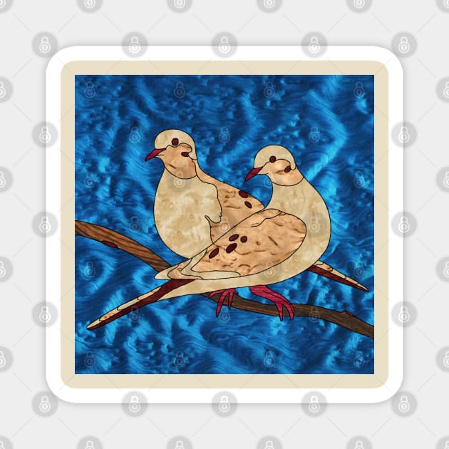 Mourning Doves Magnet by Gregg Standridge