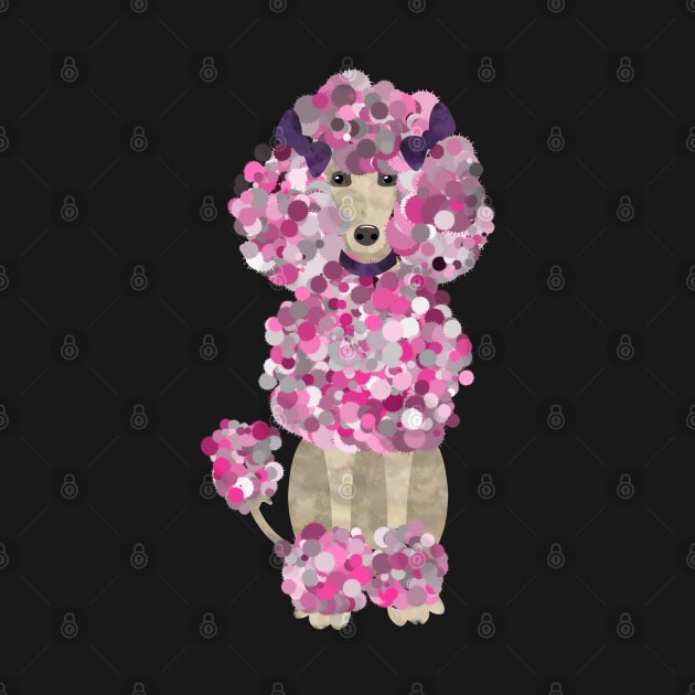 Fun Paint Splatter Poodle by Nartissima
