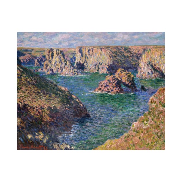 Port-Domois, Belle-Isle by Claude Monet by Classic Art Stall