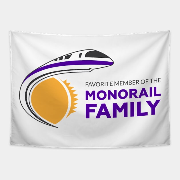 Favorite Member of the Monorai Family w/ Logo Tapestry by MorningMonorail