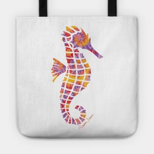 Sunset Seahorse Tote