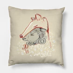 Sheep in Wolf's Clothing Pillow