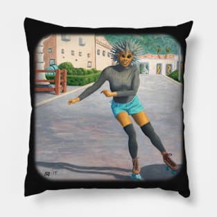 Alien Woman Sci Fi Fantasy Artwork Pillow