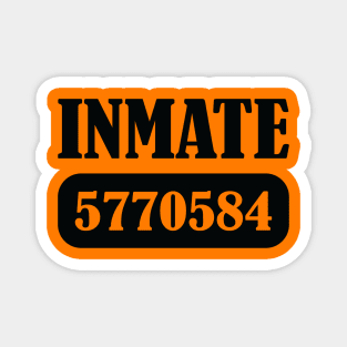 Funny Jail Inmate Prisoner DIY Halloween Costume Magnet