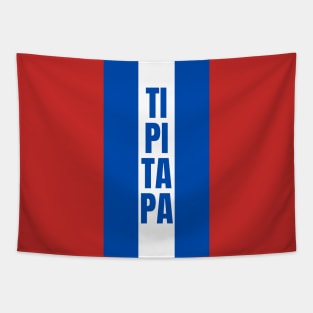 Tipitapa City in Nicaraguan Flag Colors Vertical Tapestry