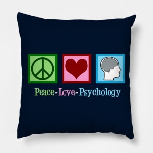 Peace Love Psychology Pillow