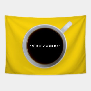 Sips Coffee Tapestry