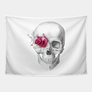 Skull with roses Tapestry