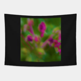 Blurry Flowers Tapestry