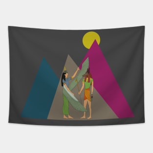 Maat and Anubis Tapestry