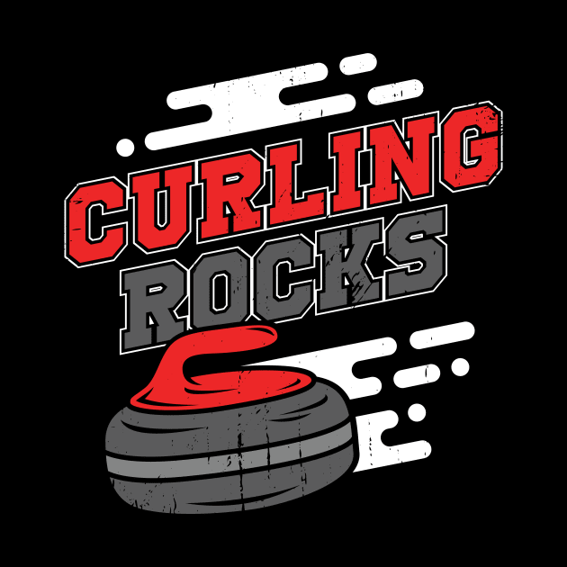 Curling Rocks Sport Curler Gift by Dolde08