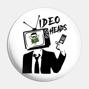 Dueling Decades - Video Heads - Green Pin