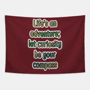 Adventure Typography Collection: Inspiring Quotes for the Brave at Heart Tapestry